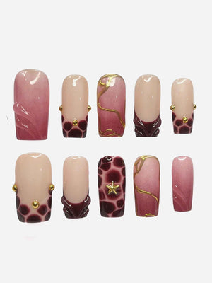 Rosy Square - FancyNails